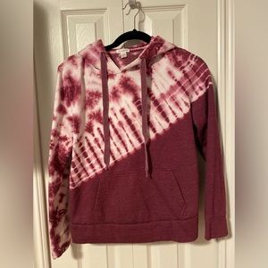 Burgundy TieDye Sweatshirt